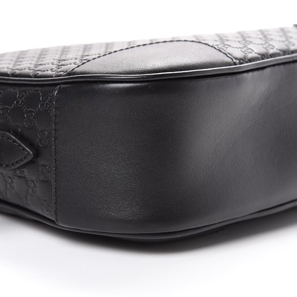 BLACK Gucci GG Microguccissima Leather Bree Camera Bag NEW WITH DUSTBAG - Picture 8 of 15